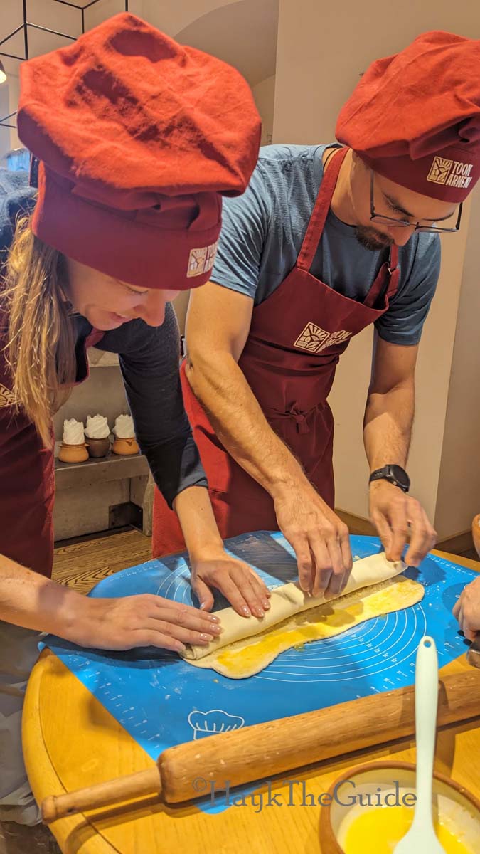 Armenian Gata making masterclass with Hayk The Guide, Armenia with Hayk