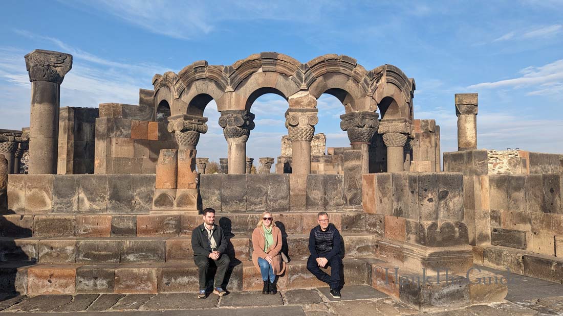 The ruins of Zvartnots Cathedral with Hayk The Guide, Armenia with Hayk