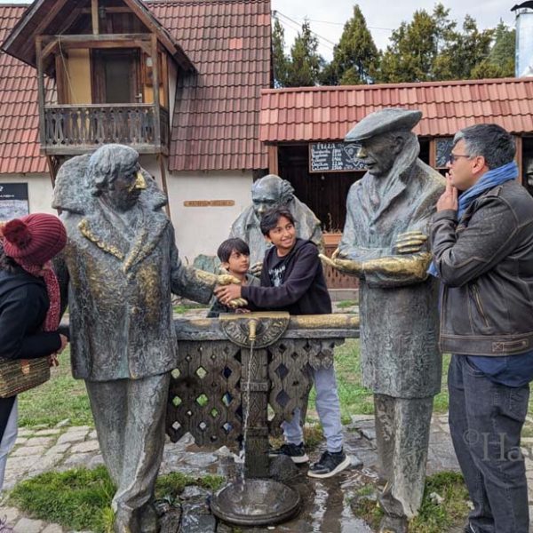 "MIMINO" statue in Dilijan with Hayk The Guide, Armenia with Hayk